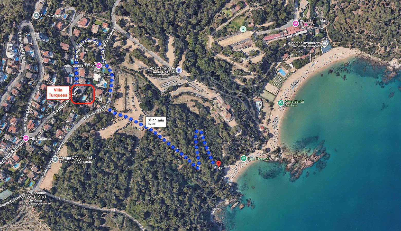 Villa Turquesa in Blanes, Costa Brava