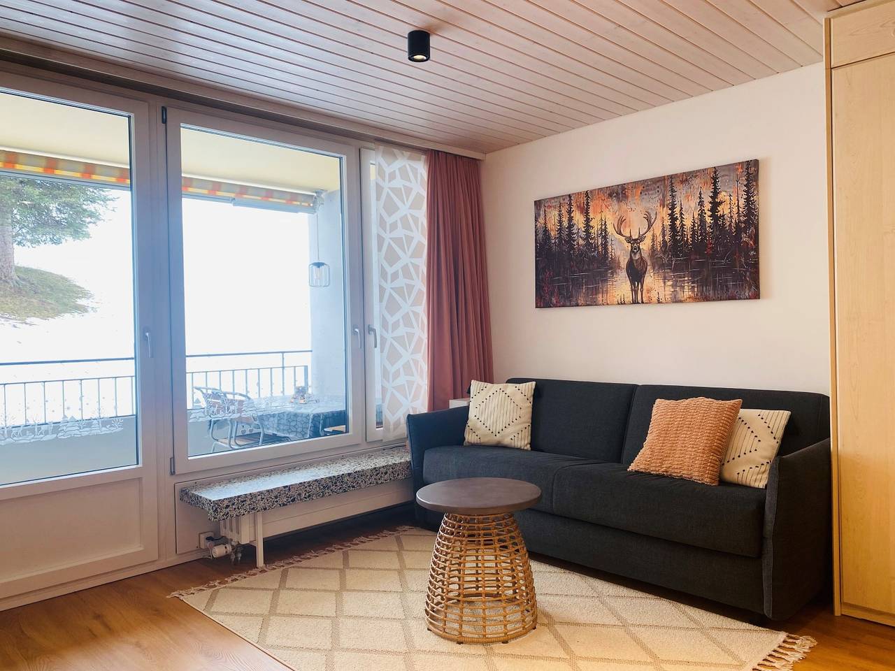 Ganze Ferienwohnung, Ferienwohnung Apparthotel Panorama 103 Eg, Obersaxen-Misanenga - 1.5 Zimmer Ferienwohnung für max. 4 Pers. in Obersaxen, Obersaxen-Mundaun