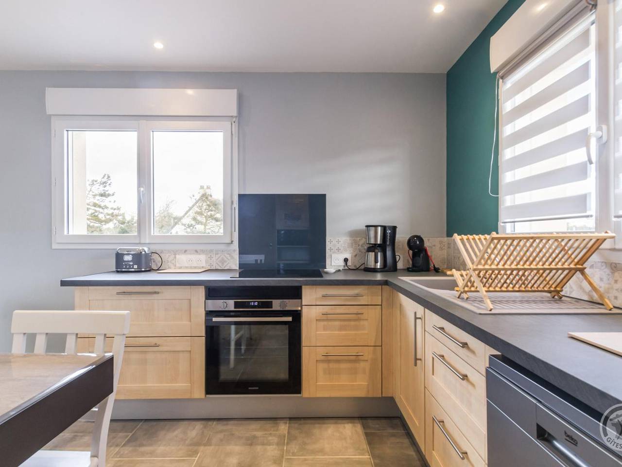 Casa cerca de la playa, luminosa con balcón y gran sala de estar - Sábanas incluidas in Portbail, Côte de la Déroute