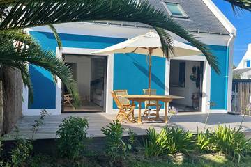 Location de vacances pour 4 personnes, avec terrasse à Sauzon