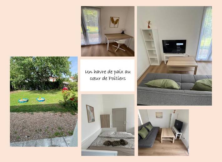 Maison de vacances pour 4 personnes, avec jardin et vue à Poitiers