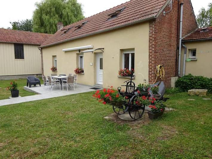 Gîte pour 6 personnes, avec jardin, animaux acceptés dans Bouillancourt La Bataille