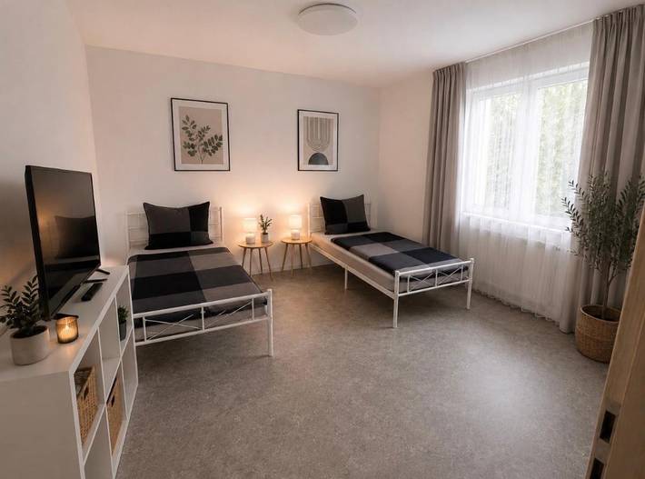 Ferienhaus für 24 Personen, mit Terrasse und Garten sowie Ausblick in Calbe (Saale)