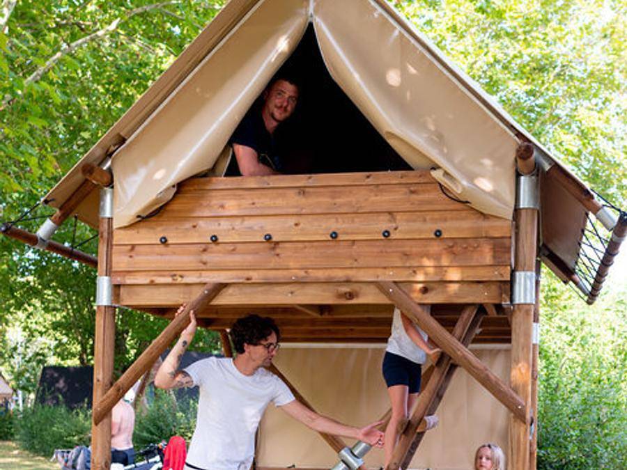 Camping du Val de Saône - Einzigartig 2 personen - Biwak auf Stelzen in Saint-Didier-sur-Chalaronne, Bourg-en-Bresse und Umgebung