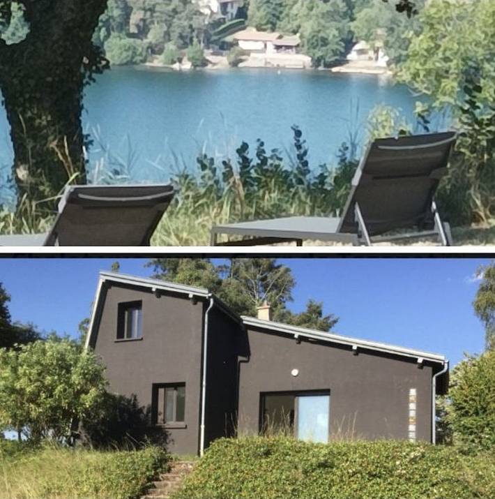 Chalet pour 7 personnes, avec vue sur le lac ainsi que terrasse et jardin