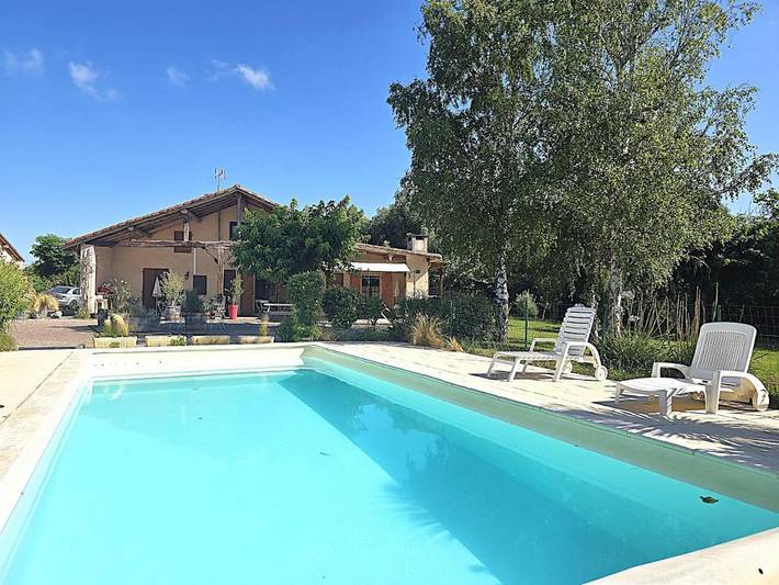 Maison de vacances pour 14 personnes, avec vue ainsi que piscine et jardin