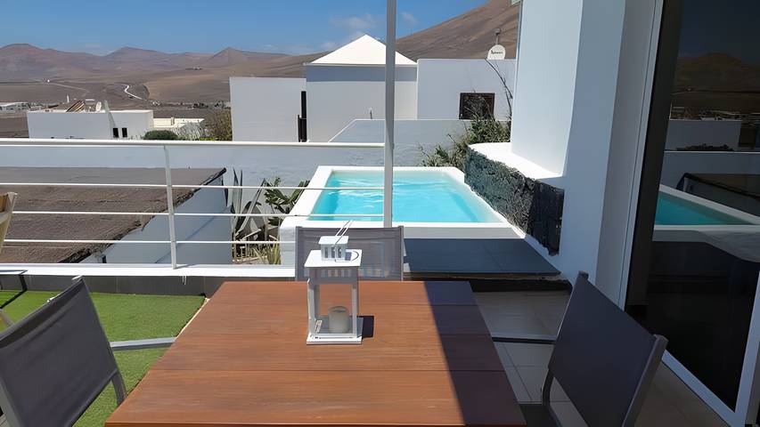 Ferienwohnung "Amanecer " mit Meer- und Bergblick, Terrasse und Pools in Mácher, Tías