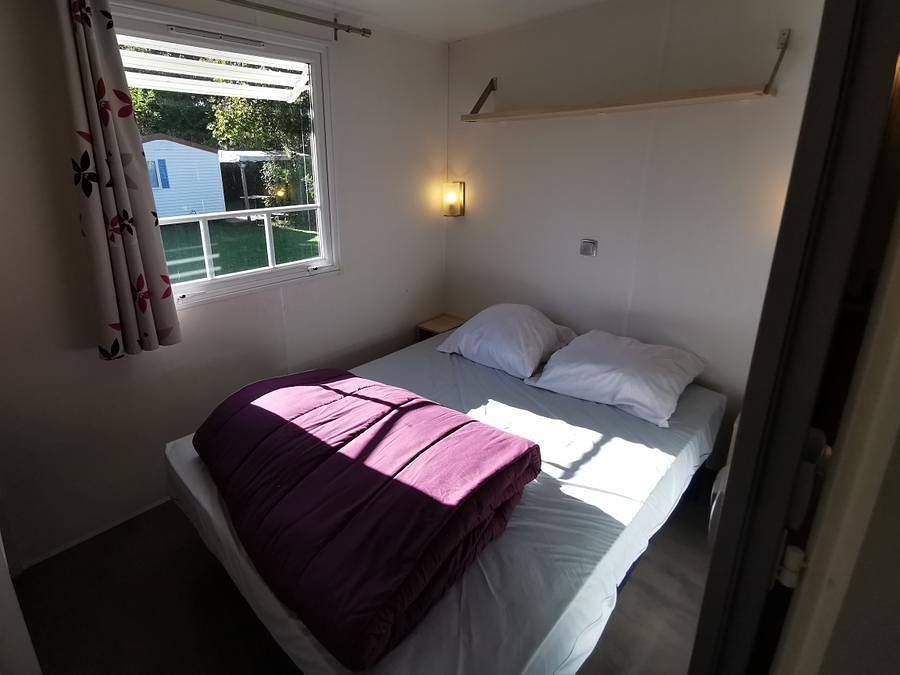 Camping Les Hortensias - Mobilheim 6 personen - Mobilheim 3 Schlafzimmer mit Klima in Rosières (Ardèche), Parc naturel régional des Monts d'Ardèche