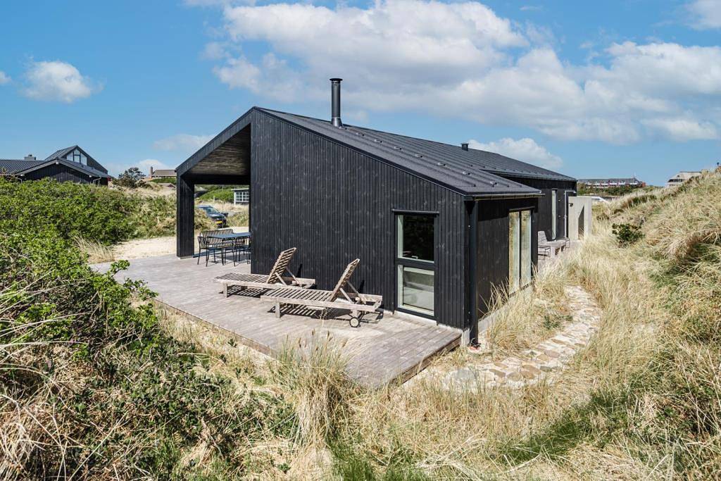 Modernes Ferienhaus mitten in den Dünen – Hjelmevej 23 in Henne, Varde