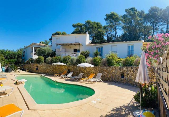 Maison de vacances pour 3 personnes, avec piscine ainsi que vue et jardin, animaux acceptés