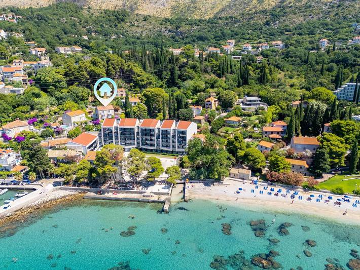 Ganze Wohnung, Rooms Tupina by Paulina - Standard Double Room with Balcony and Sea View (Room 3) in Mlini, Dubrovnik-Neretva