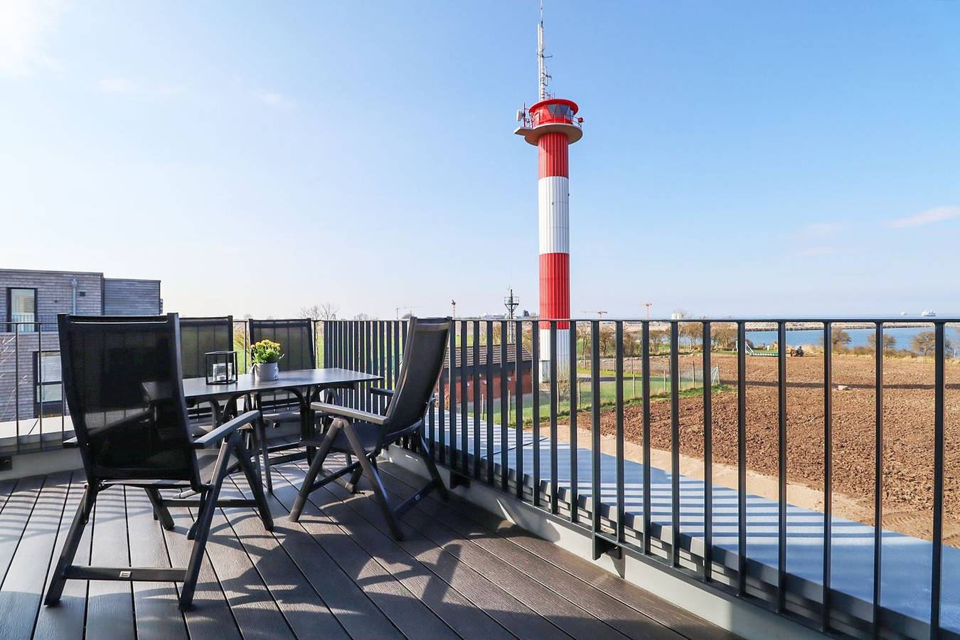 Ganze Wohnung, Beltblick 11 – Dachterrasse. Sauna. Meerblick pur. in Marienleuchte, Fehmarn