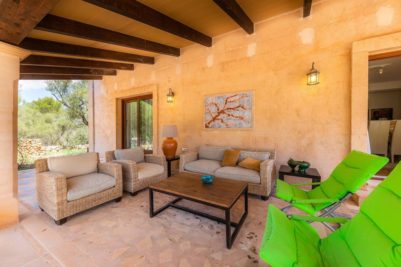 Fantastique maison de campagne Can Madís avec piscine, jardin, terrasse et vue sur les montagnes in Costitx, Majorque l'intérieur des terres