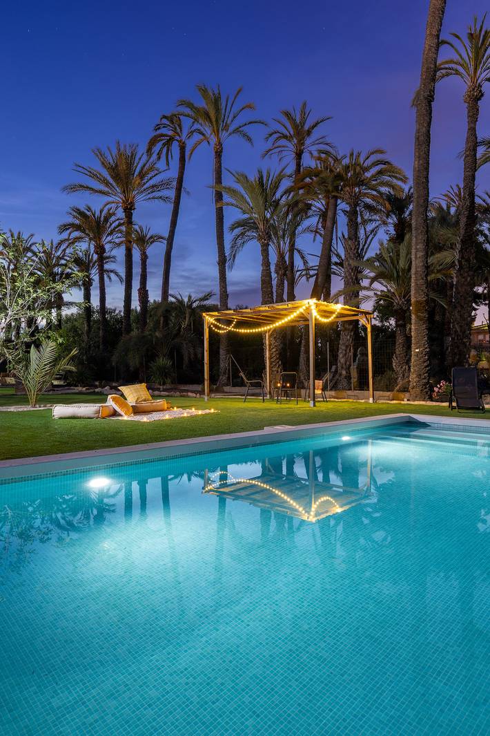 Casa rural para 9 personas, con jardín en Elche