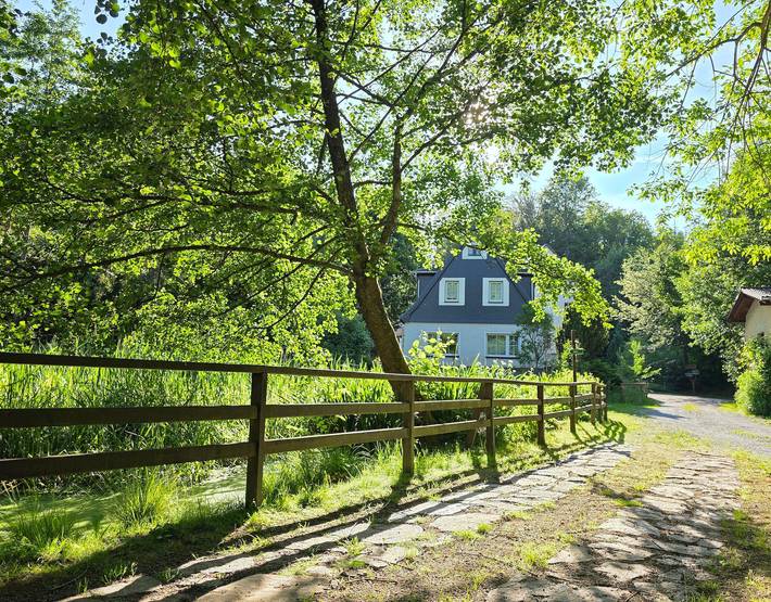 Entire apartment, Apartment "Schwarzmühle 3" with Lake View, Private Garden and Wi-Fi in Börnichen, Ore Mountains