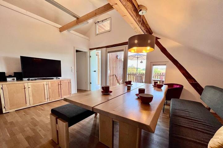 Ferienwohnung für 4 Personen, mit Balkon und Garten sowie Sauna in Zapfendorf