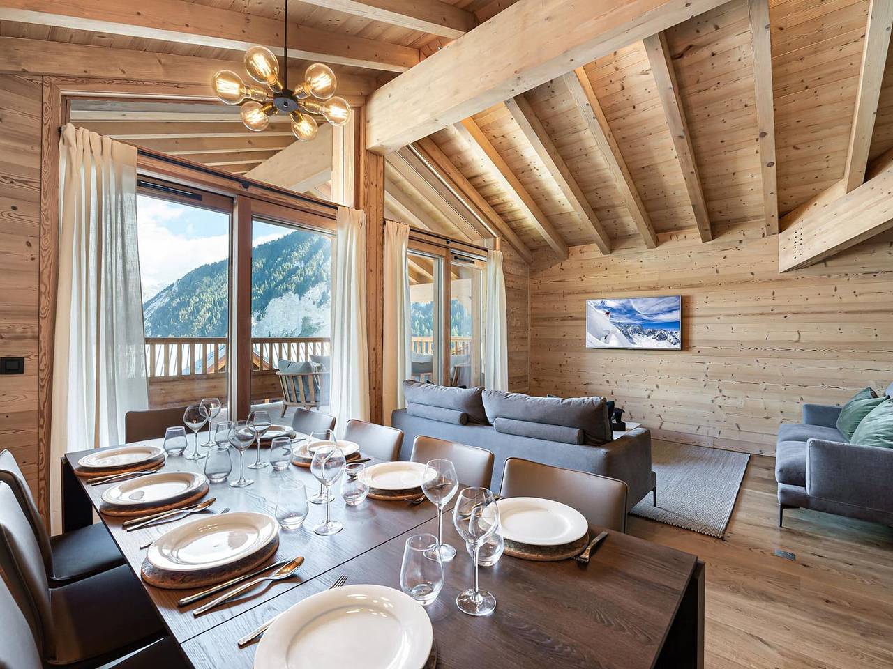 Apartamento entero, Hermoso dúplex para 9 en Courchevel con balcón y parking in Courchevel 1650 (Moriond), Saint-Bon-Tarentaise