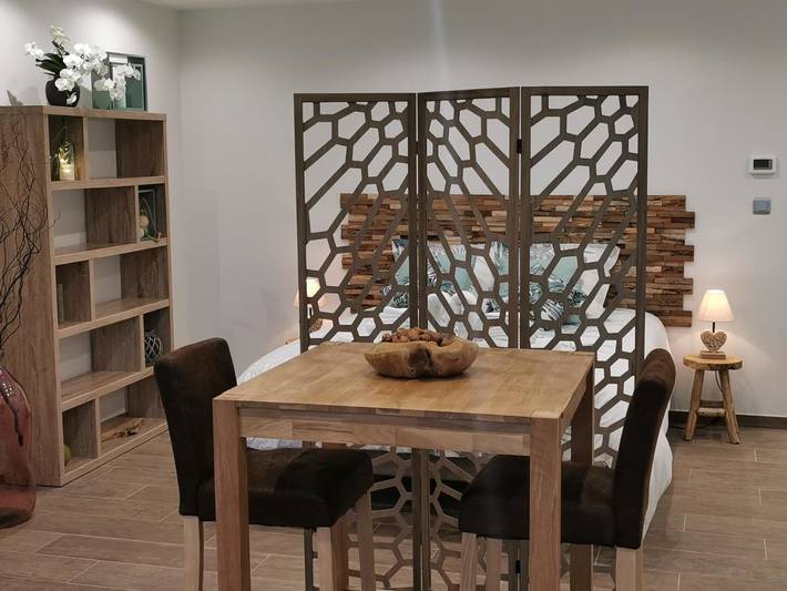 Location de vacances pour 2 personnes, avec terrasse et sauna ainsi que jardin et vue à Guînes - 2