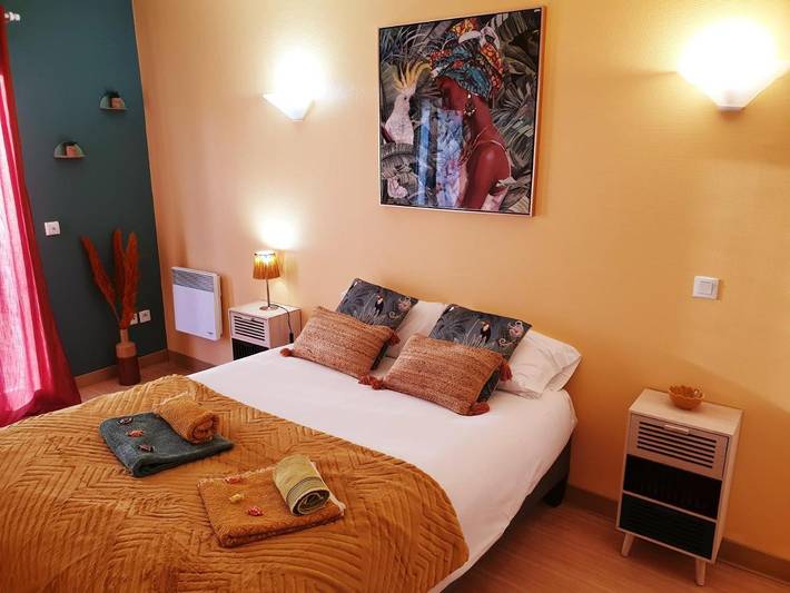 Appartement de vacances pour 2 personnes, avec Terrasse ainsi que Jardin et Vue