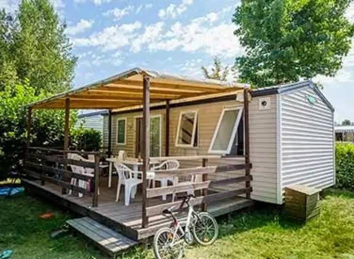 Mobil home pour 6 personnes, avec bassin pour enfant à Sainte-Eulalie-en-Born - 3