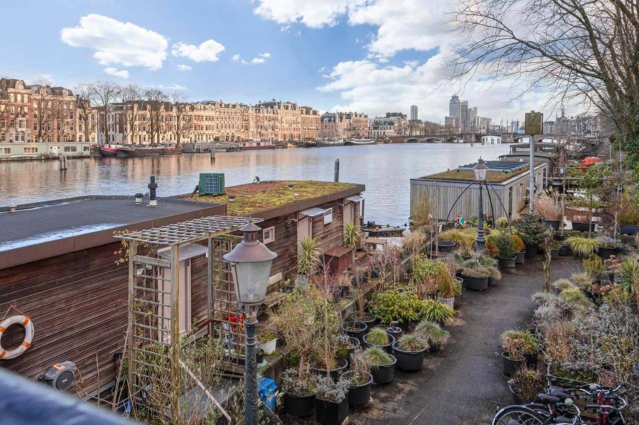 Houseboat Little Amstel in Amsterdam Oud-Zuid, Nederlandse kust
