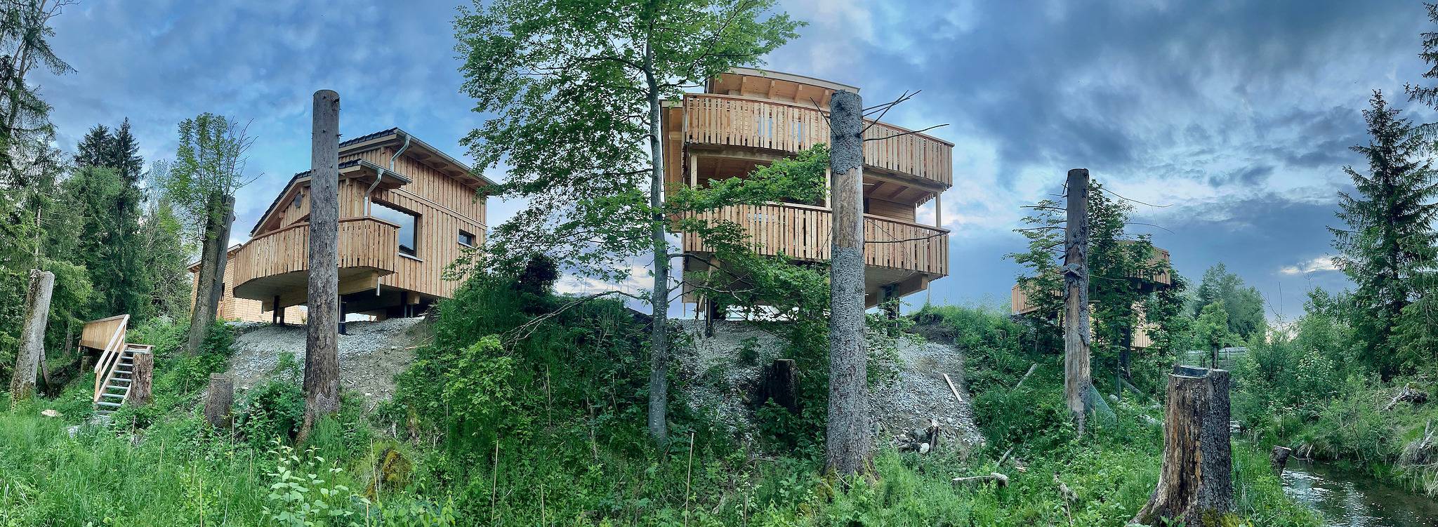 Wald ist Zukunft [Baumhaus Biene] in Bernbeuren, Romantische Straße
