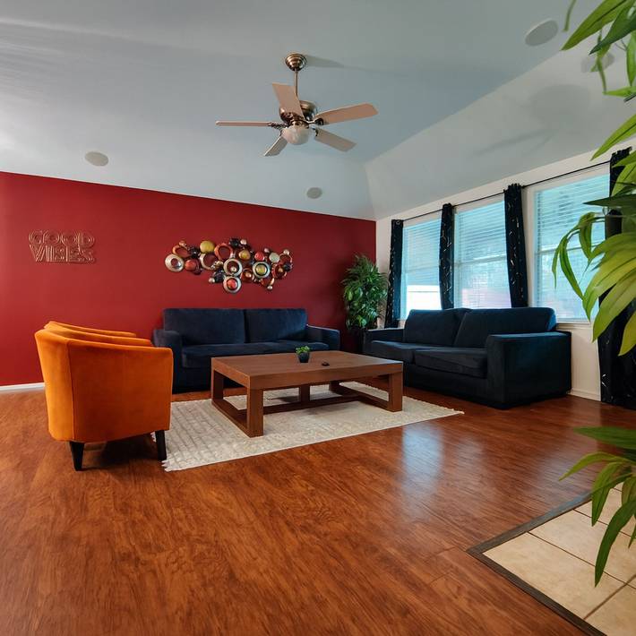 Vacation rental for 10 people, with yard and terrace in Denton County