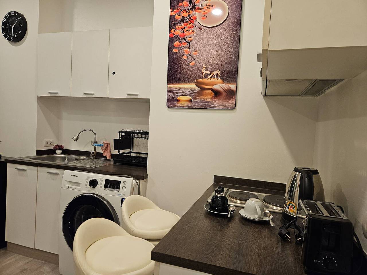 Appartement de vacances entier, Studio confortable au 12e étage, à 5-10 minutes à pied d'Iconsiam et du Bts in Bangkok, Thailande