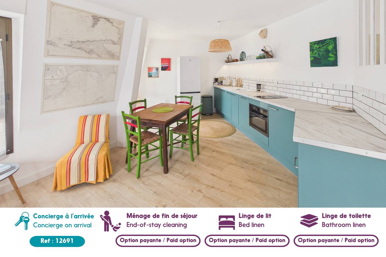 Ganze Wohnung, Charmant appartement en centre-ville 4p in Pont-l'Abbé, Côte de Cornouaille