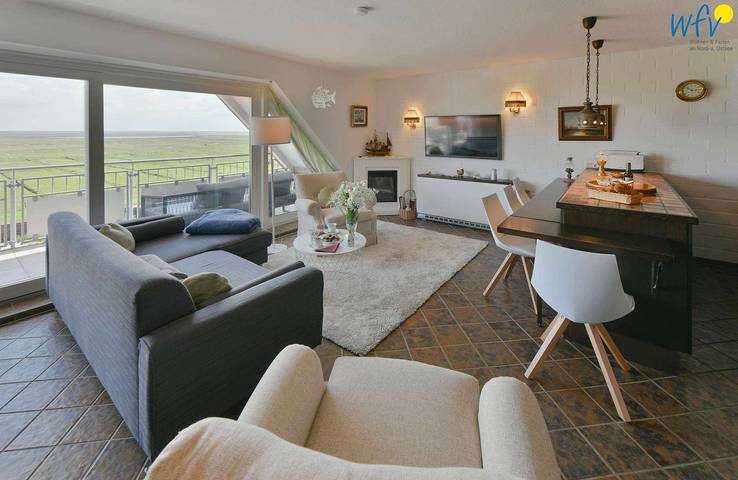 Ferienwohnung für 5 Personen, mit Balkon und Garten