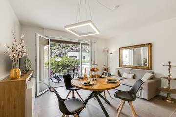 Ferienwohnung für 4 Personen, mit Balkon und Seeblick, kinderfreundlich in Arco