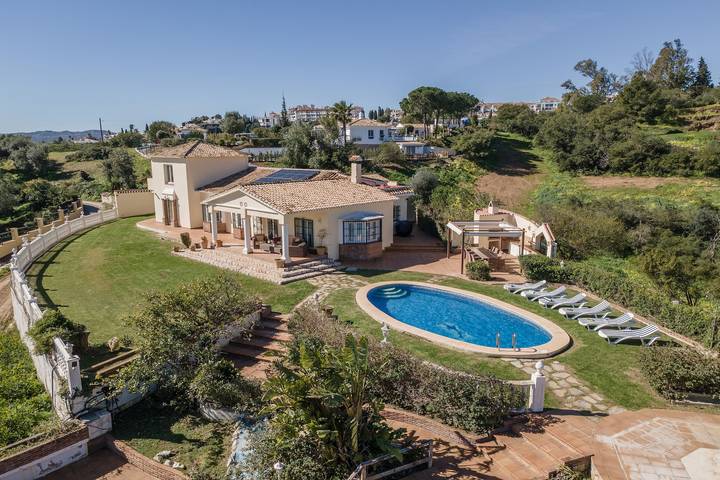 Villa 'Villa in Mijas Golf' mit Meerblick, Wi-Fi und Klimaanlage in Mijas Golf, Mijas