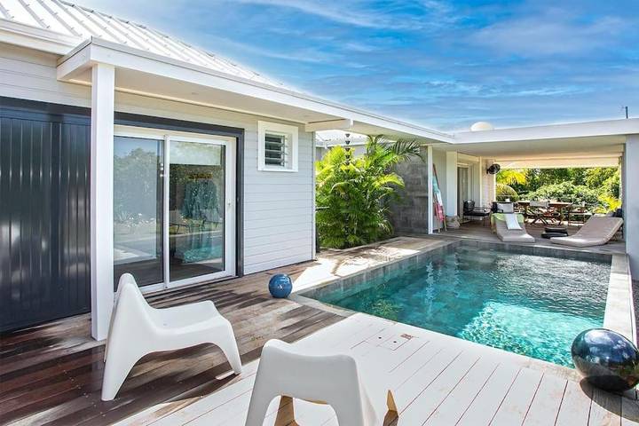 Villa für 2 Personen, mit Terrasse und Pool in St. Martin