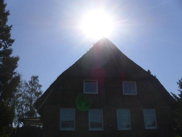 Ferienhaus für 4 Personen, mit Balkon und Terrasse sowie Garten und Ausblick