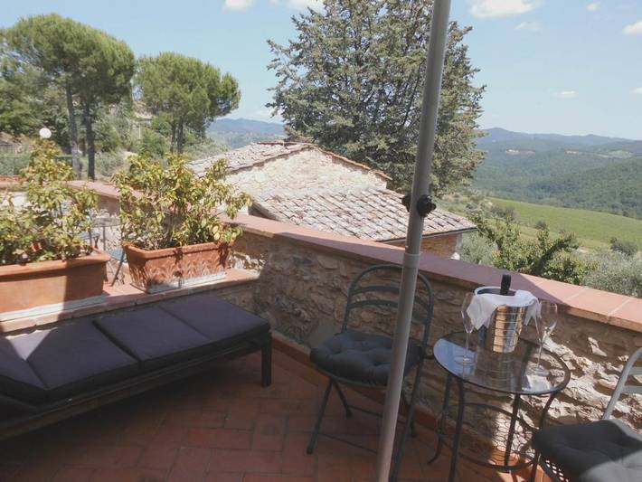 Chambre d’hôte pour 2 personnes, avec vue et terrasse, animaux acceptés à Gaiole in Chianti - 4