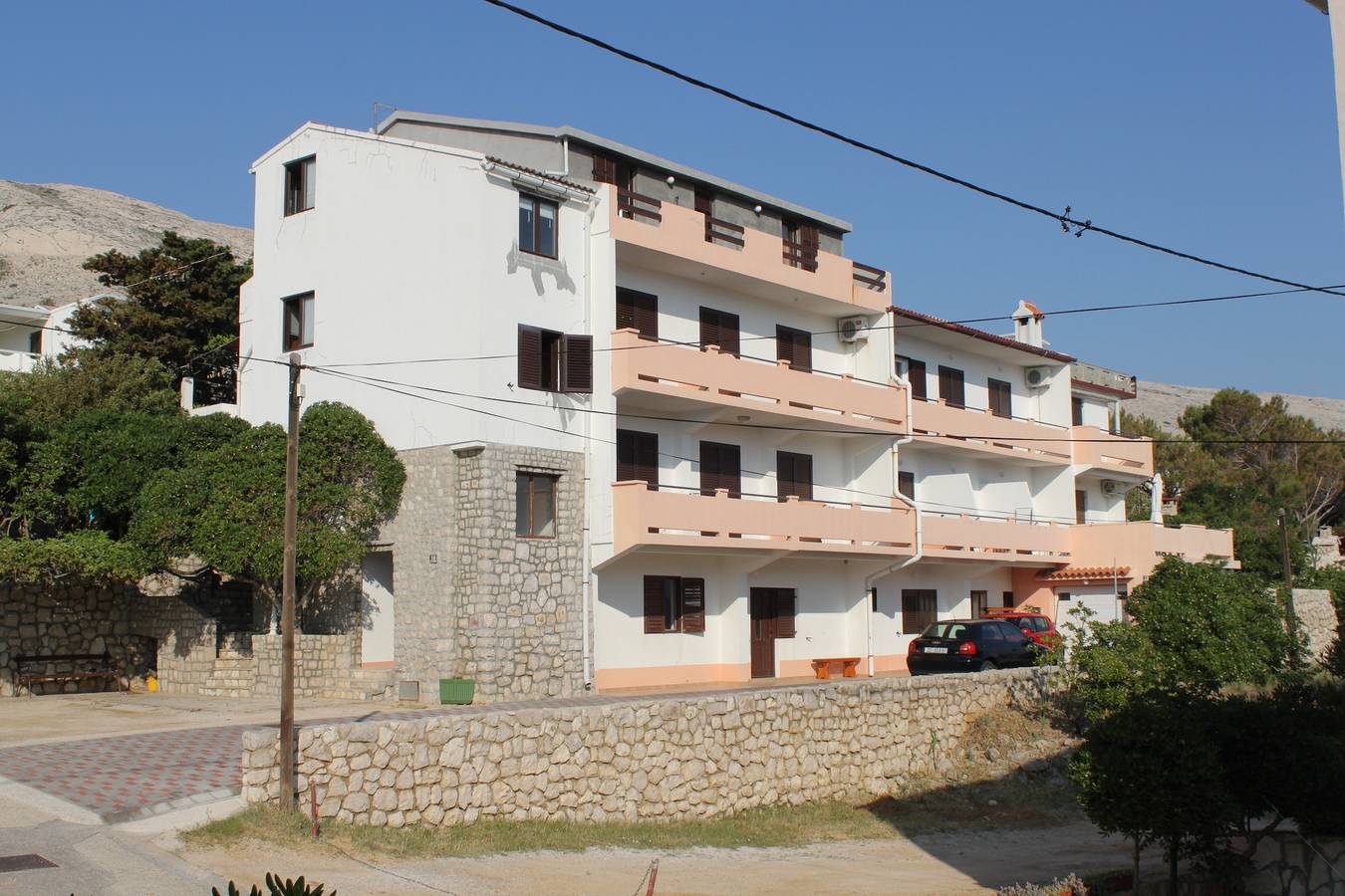 Ganze Wohnung, 1-Zimmer-Ferienwohnung mit Terrasse und Meerblick Pag A-6467-c in Pag Stadt, Pag