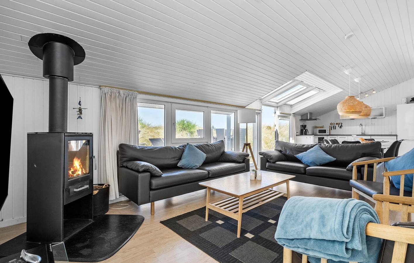 Ferienhaus für 8 Personen mit Terrasse in Bjerregård, Holmsland Klit