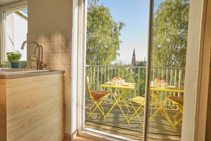 Ferienwohnung für 2 Personen, mit Ausblick und Balkon, mit Haustier - 1