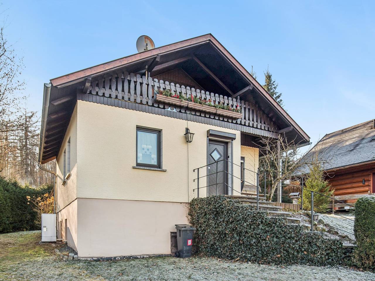 Log cabin with sauna in the Thuringian Forest in Emsetal, Waltershausen