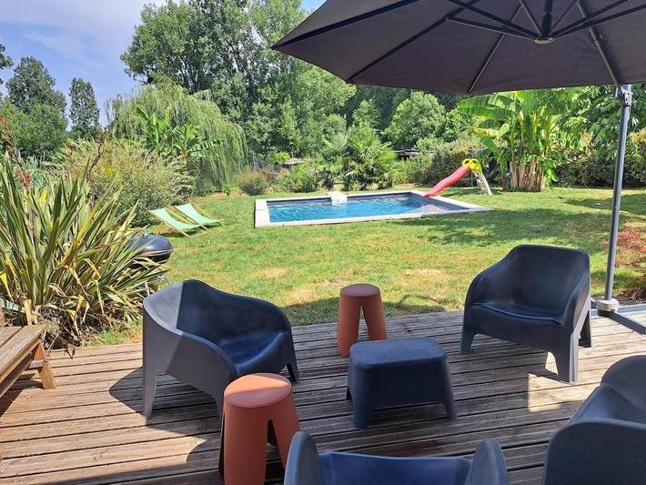 Location de vacances pour 10 personnes, avec jardin ainsi que balcon et piscine dans Saramon - 3