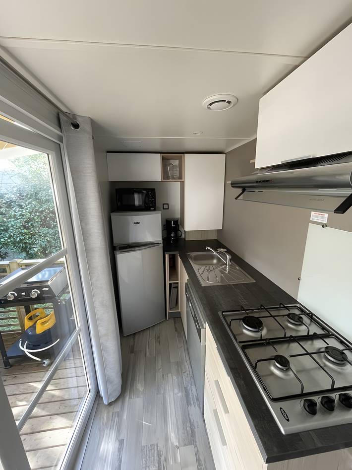 Mobil home pour 6 personnes, avec bassin pour enfant et jardin à Aureilhan - 4