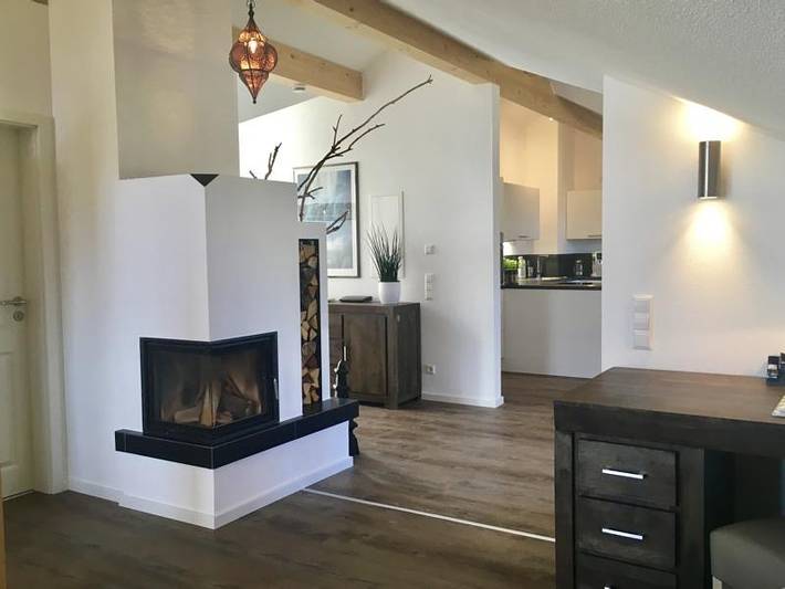 Ferienwohnung für 4 Personen, mit Whirlpool und Balkon sowie Sauna und Balkon/Terrasse in Übersee - 3