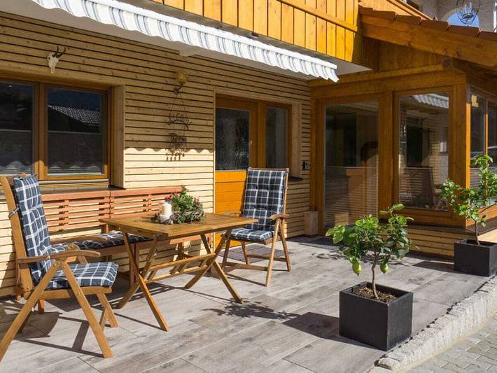 Ferienhaus für 3 Personen, mit Terrasse