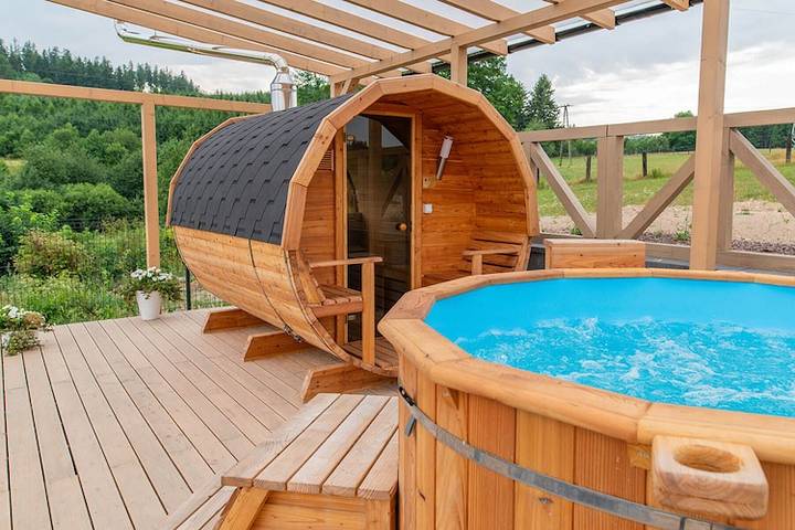 Ferienhaus für 6 Personen, mit Terrasse, kinderfreundlich in Niederschlesien