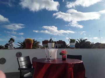 Bungalow für 4 Personen, mit Pool und Terrasse sowie Garten auf Fuerteventura