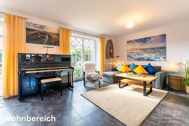 Ferienhaus für 5 Personen, mit Ausblick und Garten sowie Sauna in Utersum - 3