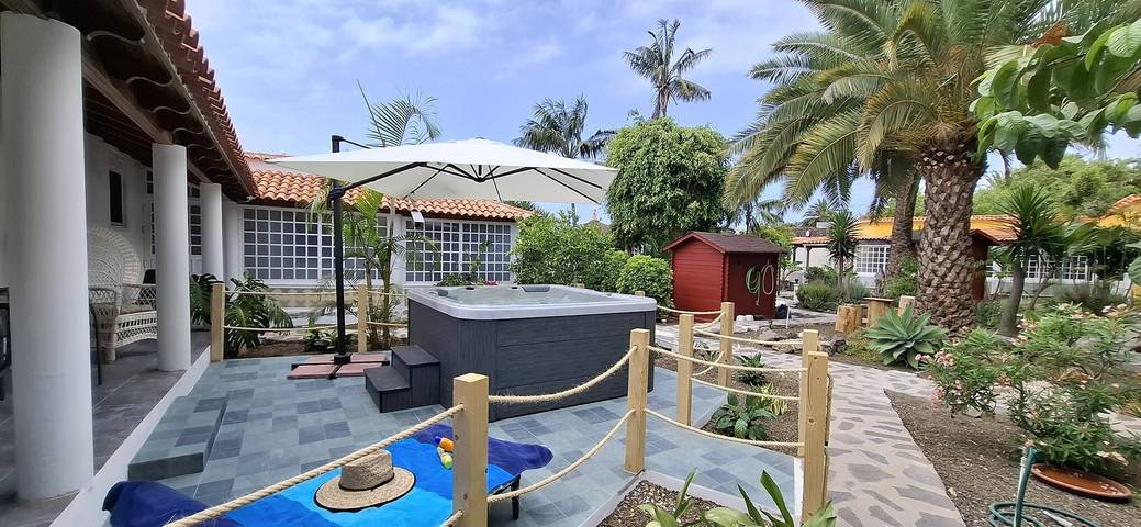 'Finca Tropical Icod' mit Meerblick, privaten Whirlpool und privater Terrasse in La Mancha (Icod de los Vinos), Icod de los Vinos