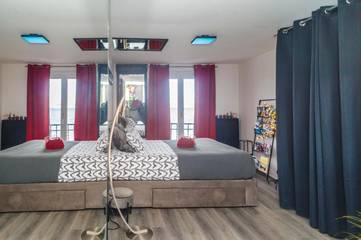 Gîte pour 2 personnes, avec vue ainsi que vue sur le lac et balcon dans Publier Amphion