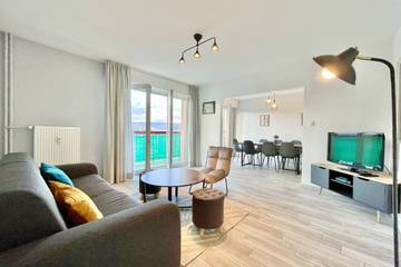 Gîte pour 8 personnes, avec balcon, adapté aux familles à Colmar