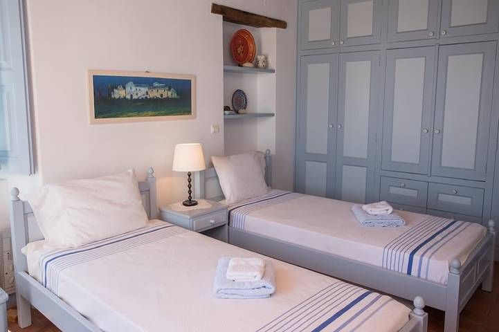 Villa tradizionale a Hora con vista mare sul Mar Egeo in Patmos Città, Patmo
